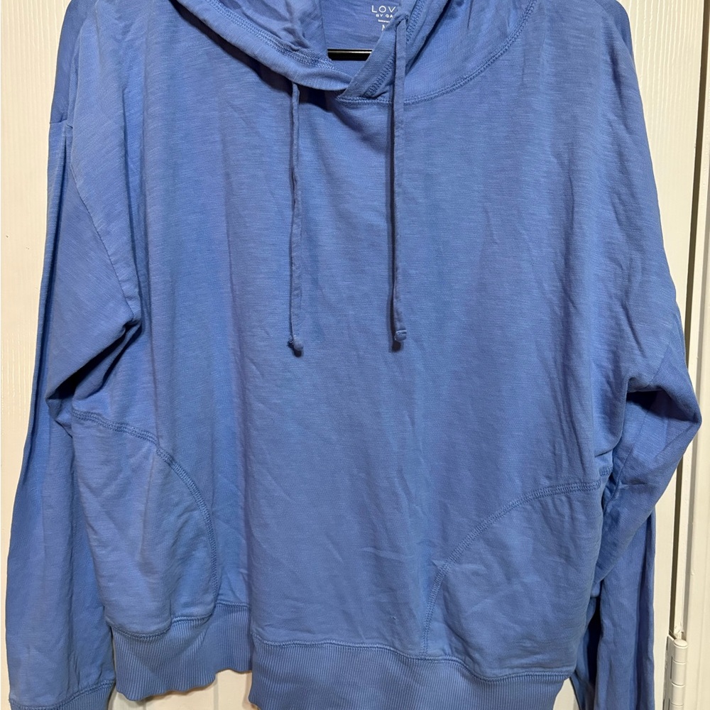 GAP Women's Sky Blue Hoodie